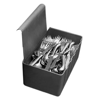 Cambro Silverware Holder for Service Carts, Black, 1.75 Gal