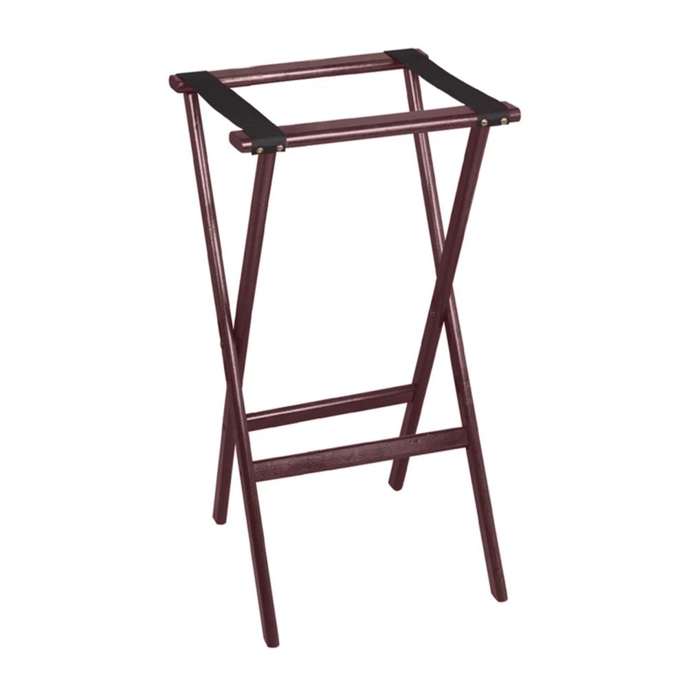 Tomlinson Marston 38" H Contemporary Red Mahogany Tray Stand