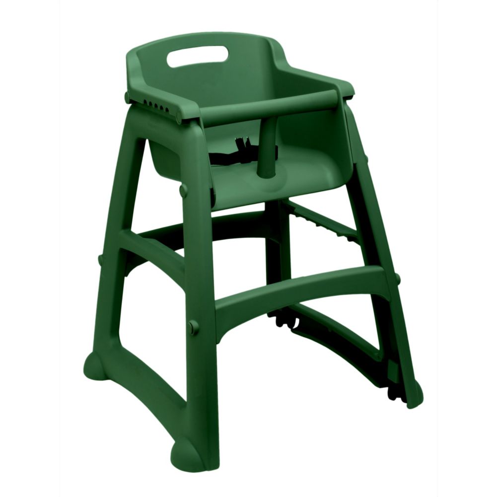 Rubbermaid Sturdy Chair Unassembled Dark Green Youth Seat w/o Wheels
