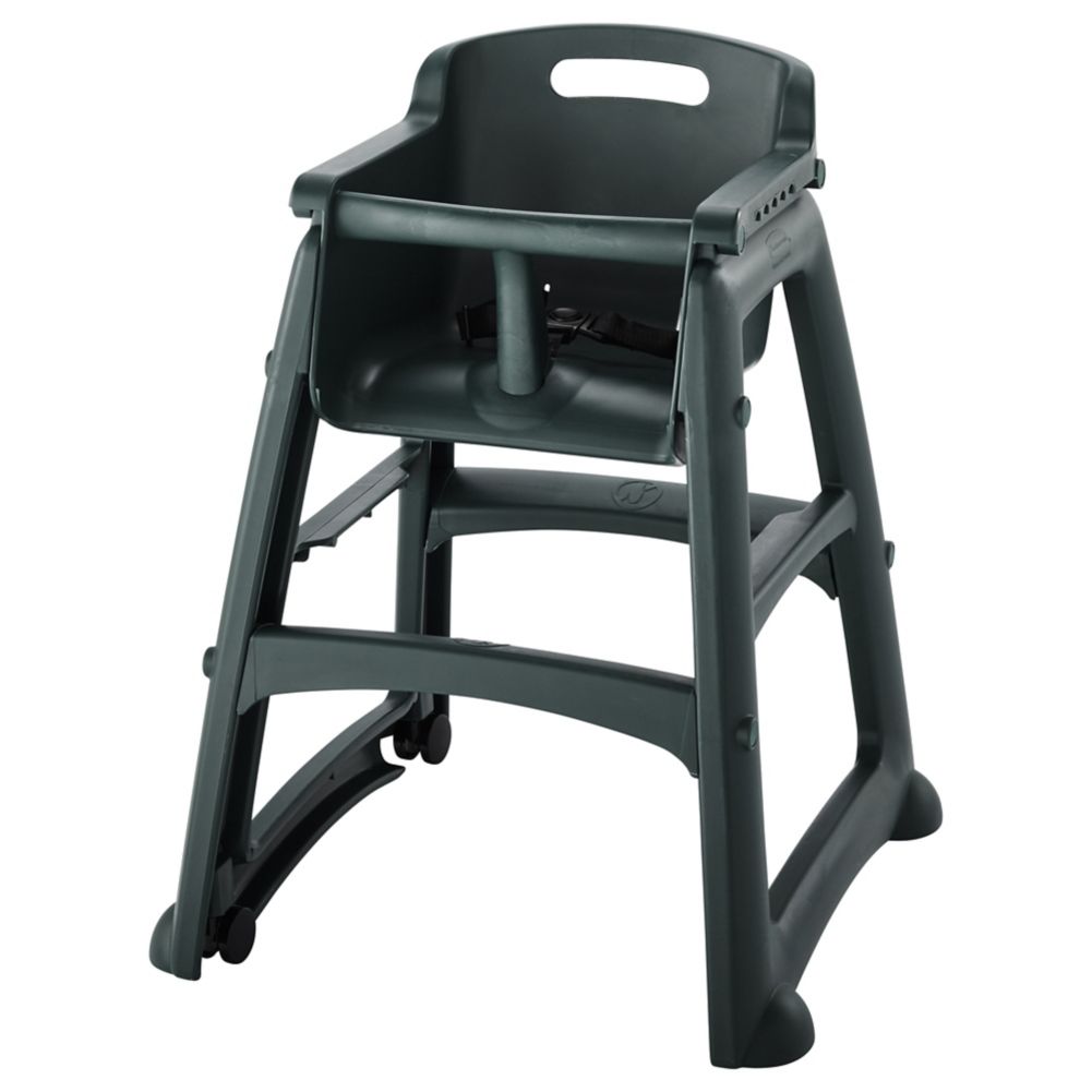 Rubbermaid Sturdy Chair&trade; Dark Green Youth Seat w/ Wheels