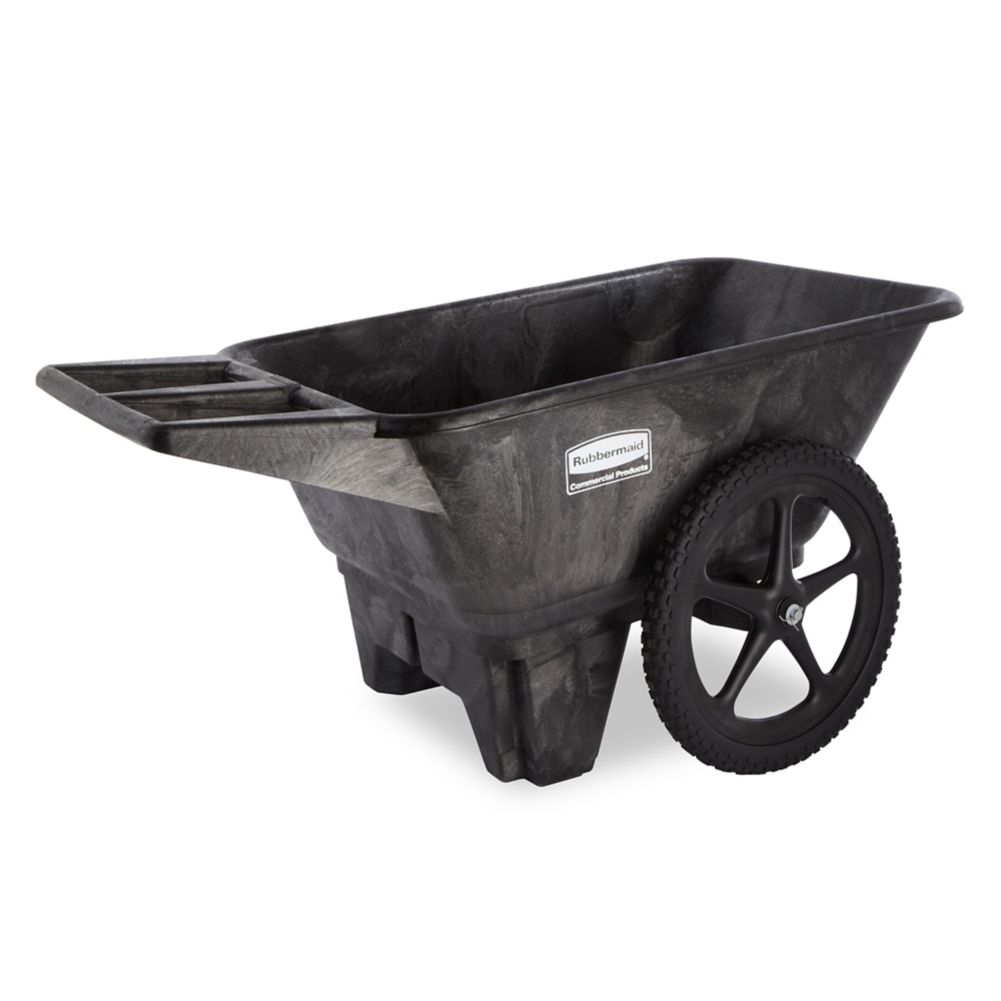 Rubbermaid Big Wheel&reg; Black 7.5 cu ft Cart