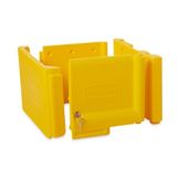 Rubbermaid Yellow Locking Janitor Cabinet for 6173-88 Cleaning Cart