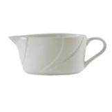 Tuxton&reg; 12 Oz. San Marino AlumaTux Sauce / Gravy Boat