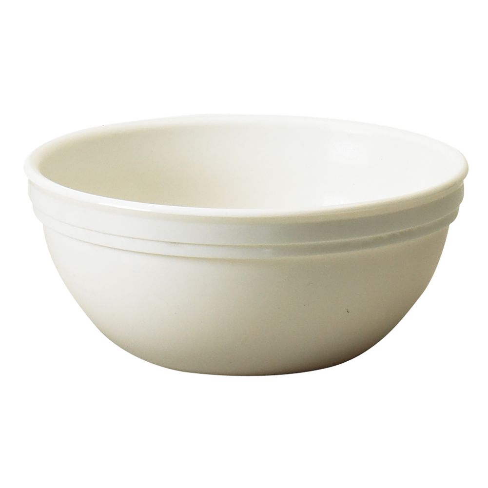 Cambro Camwear&reg; Large Round Nappie Bowl, White, 15 oz