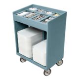Cambro Slate Blue Tray / Silver Cart, 180-200 Tray Capacity