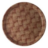 Cambro Round Camtray&reg; Dark Basketweave, 9"