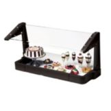 Cambro Black 4' Tabletop Sneeze Guard