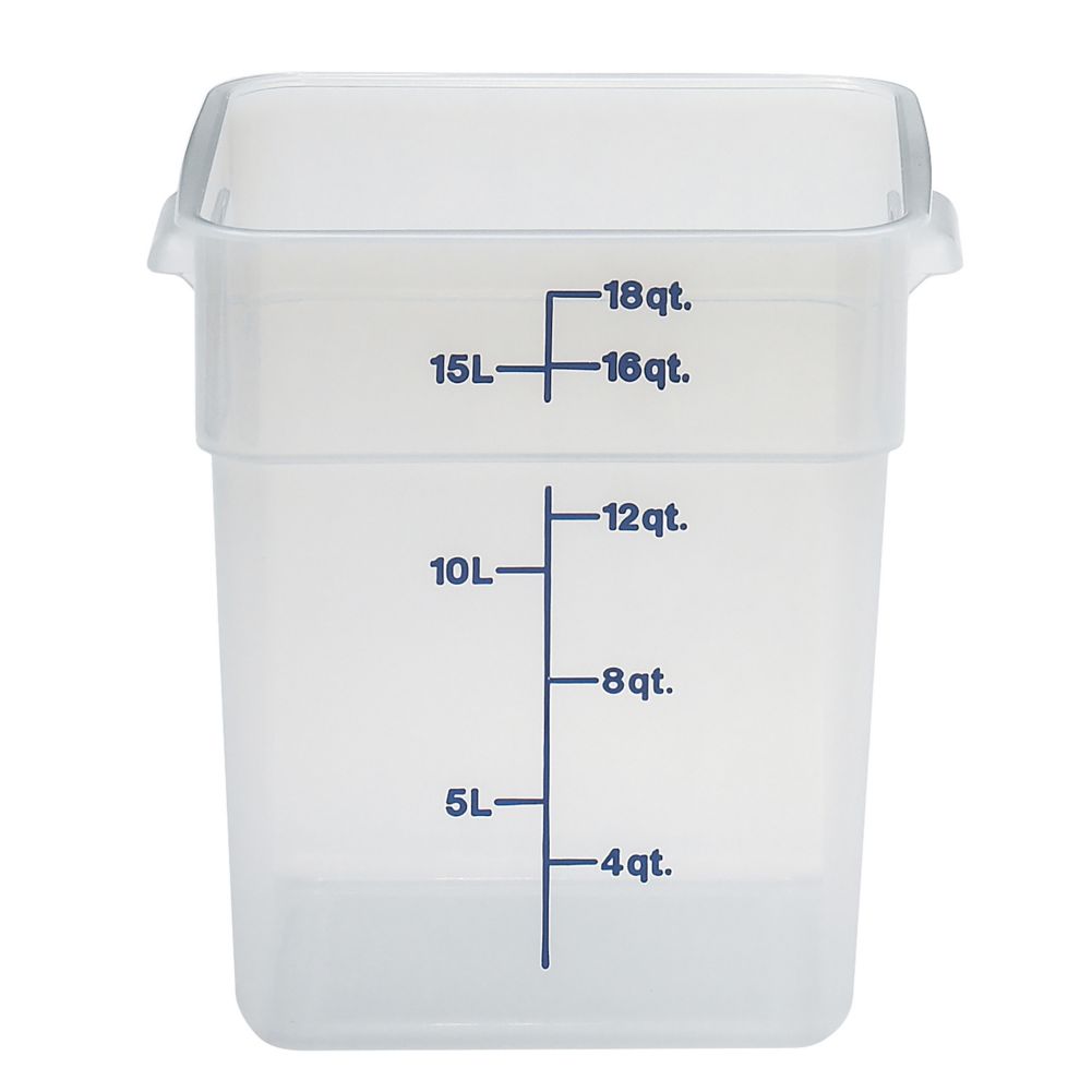 Cambro Translucent 18 Qt CamSquare&reg; Container
