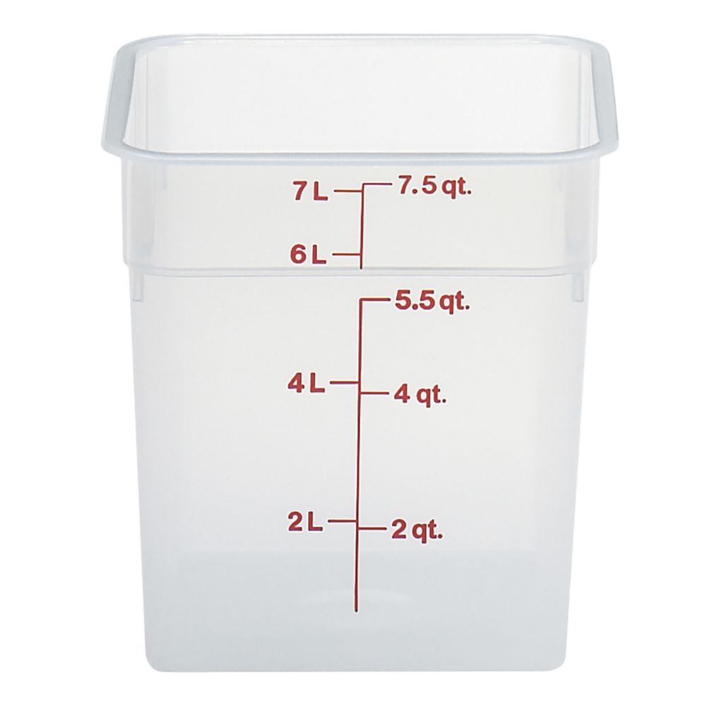 Cambro Translucent 8 Qt CamSquare&reg; Container