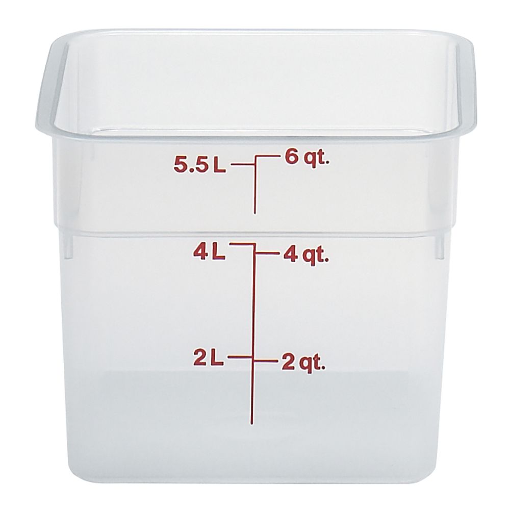 Cambro Translucent 6 Qt CamSquare&reg; Container