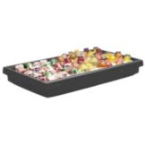 Cambro Black 5-Pan 6' Tabletop Buffet Bar