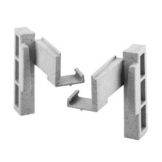 Cambro Speckled Gray Corner Connector for Camshelving&reg;