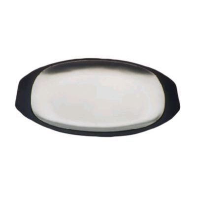Tomlinson 8.38 x 12-&frac14; Solid Cast Aluminum Sizzle Platter