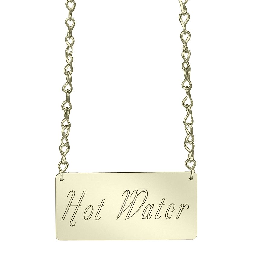 Cal-Mil&reg; 3.5" x 1.5" Spigot Gold Hot Water Chain