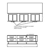 Randell 107" Refrigerated Equipment Stand w/(6) 32" drawers
