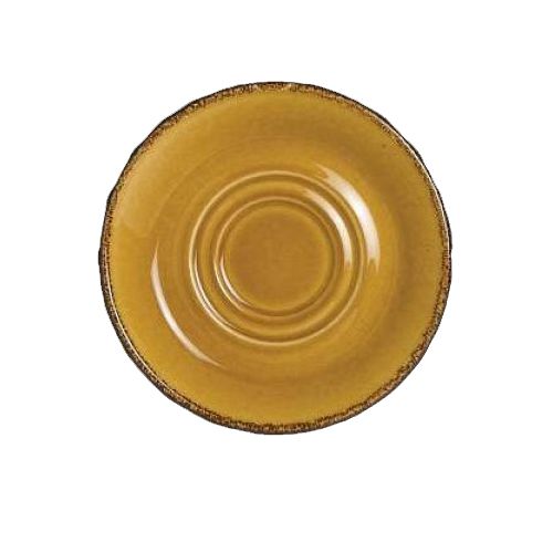 Steelite Performance Terramesa Mustard 5&frac34;" Double Well Saucer