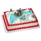 Sledding Penguin Deco-Set