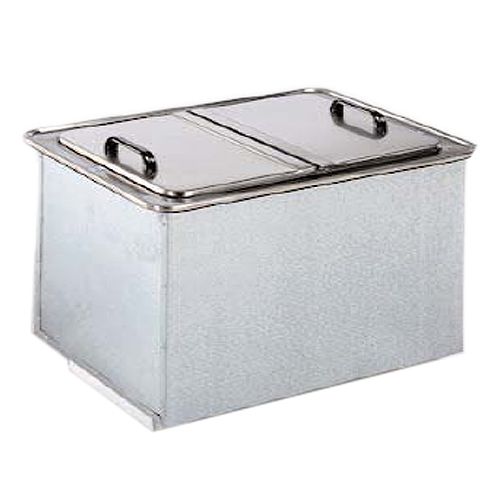 S/S 40 lb Capacity Drop-In Ice Chest, Requires 13-1/2 x 17-1/4 Cutout