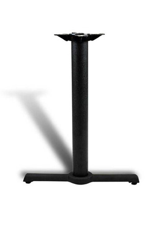 Textured Black Table Base w/ 4" Column, 14" Spider, 33 x 33