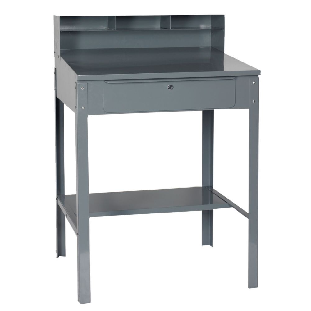 Win Holt&reg; Stationary Heavy Duty Steel Receiving Desk