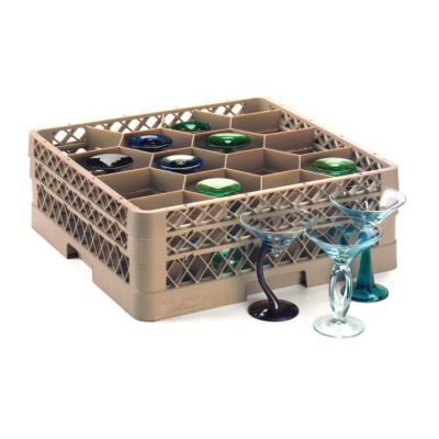 Traex&reg; 12 Compartment Glass Rack with 2 Extenders
