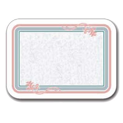Dinex&reg; Floret Linen Embossed Cover for 14" x 18" Tray