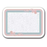 Dinex&reg; Floret Linen Embossed Cover for 14" x 18" Tray