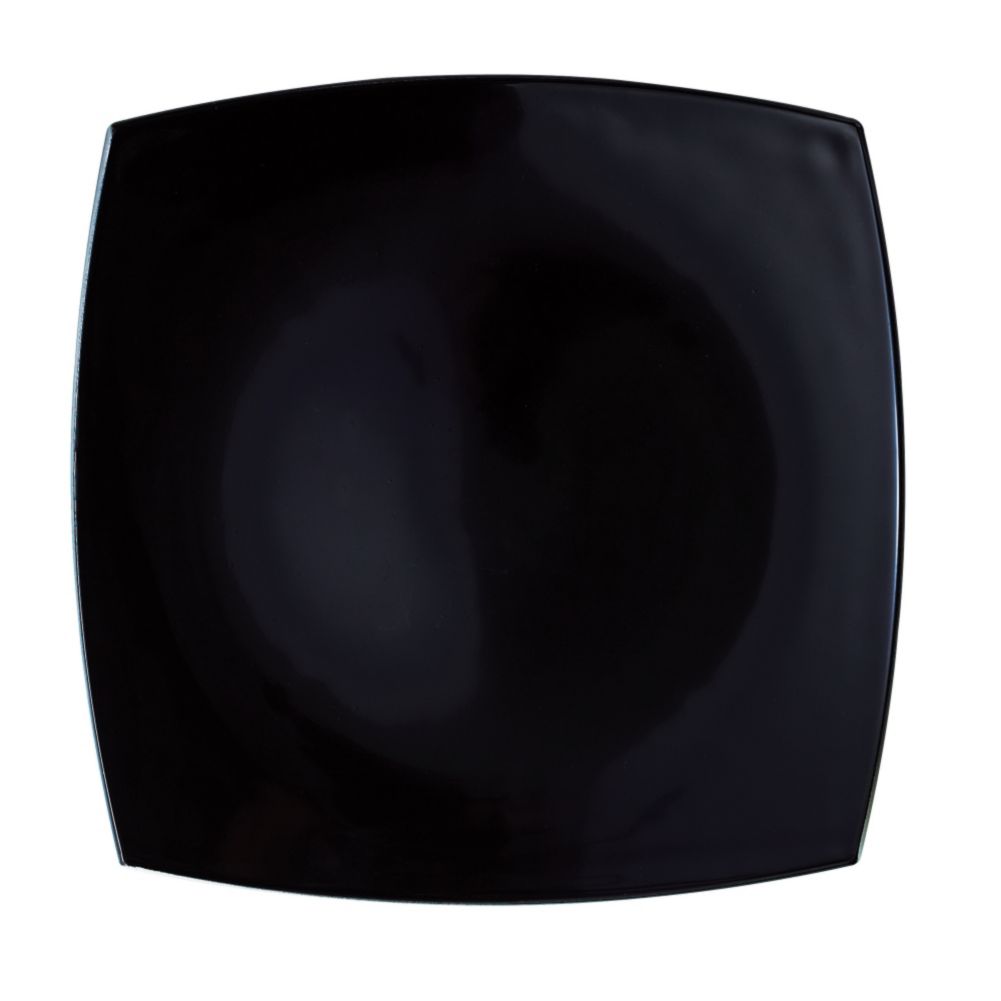 Cardinal Arcoroc Delice Opal&reg; Black 10-1/2" Dinner Plate