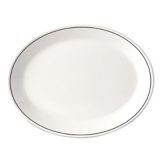 Steelite Performance Simplicity Black Line 8" Oval Coupe Platter