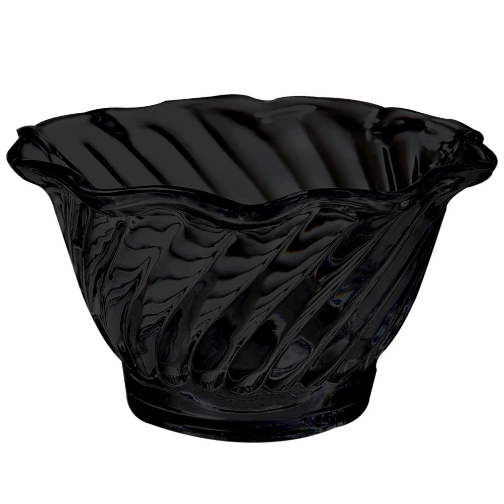 G.E.T. Dessert Time&trade; Black 5 Oz Swirl Dessert Dish