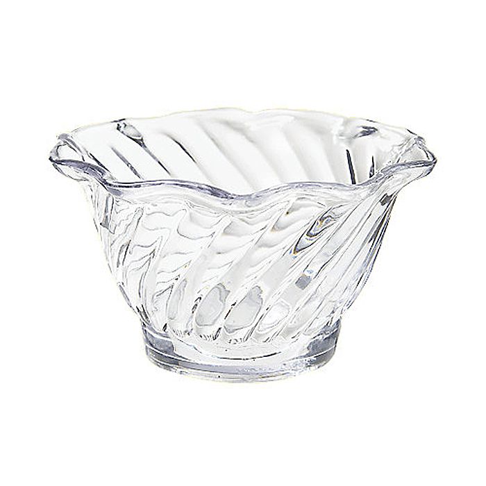 G.E.T. Dessert Time&trade; Clear 5 Oz Swirl Dessert Dish