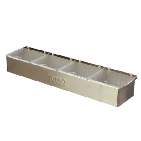 Carlisle S/S Condiment Caddy w/ 4 Lids, 4 Qt