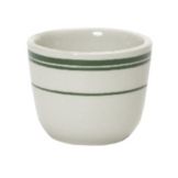 Tuxton&reg; 4-1/2 Oz. Eggshell Chinese Tea Cup With Green Bands