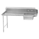 Jackson Left Side Installation Soiled Side Dishtable, 48" Length