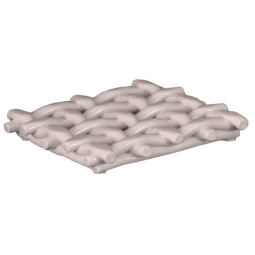 Dover Metals White Square Ceramic Trivet