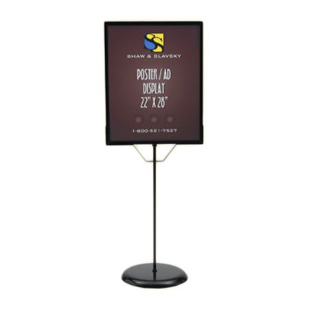 Shaw & Slavsky White 22 x 28 Poster / Ad Floor Stand Sign Holder