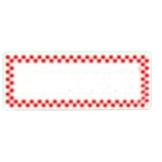Style E Red Check Write-On / Wipe-Off Tag, 2" x 5"
