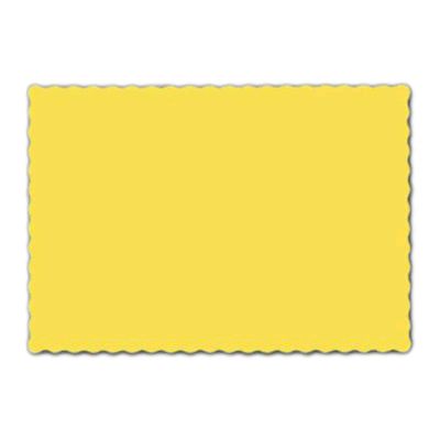 Solid Color Recycled Sun Scalloped Placemat, 9-1/2 x 13-1/2