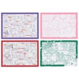 Hoffmaster&reg; 9-3/4 x 14 Children's Color Me Print Placemat