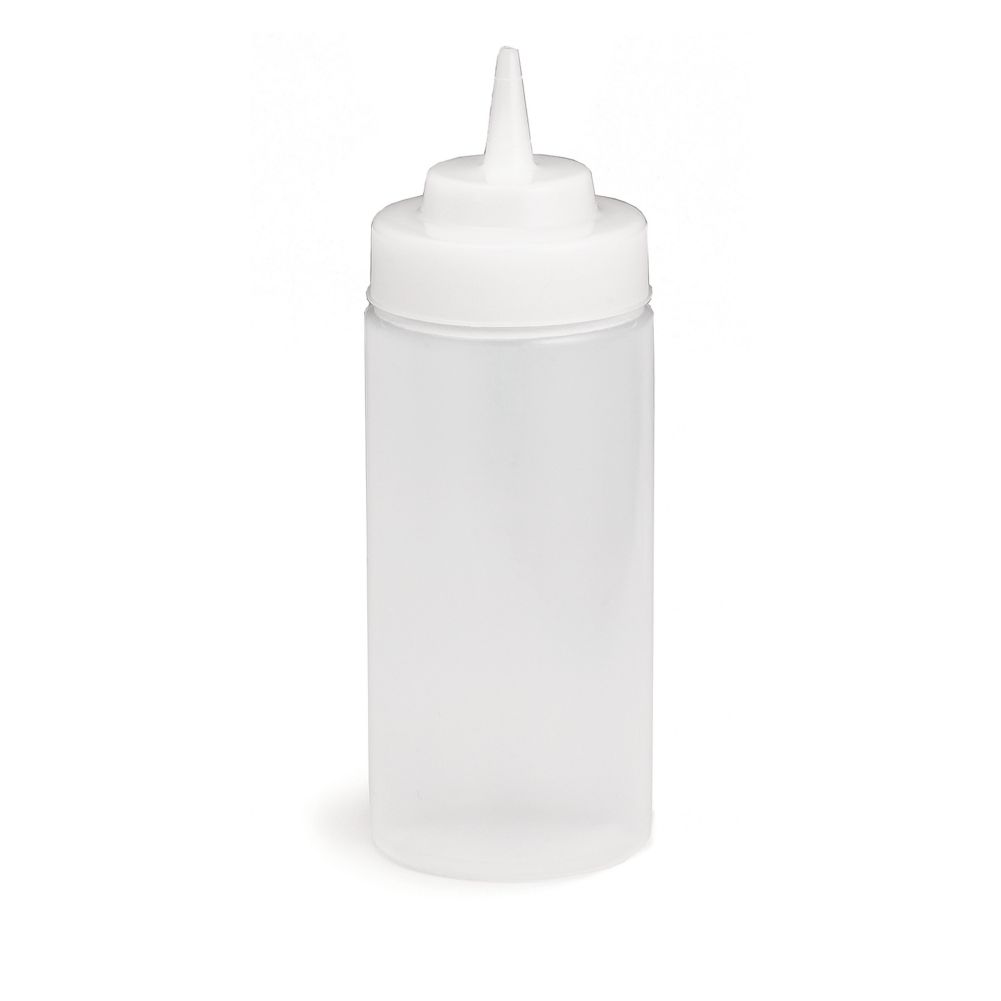 Tablecraft WideMouth&trade; 16 oz Natural Top Squeeze Dispenser