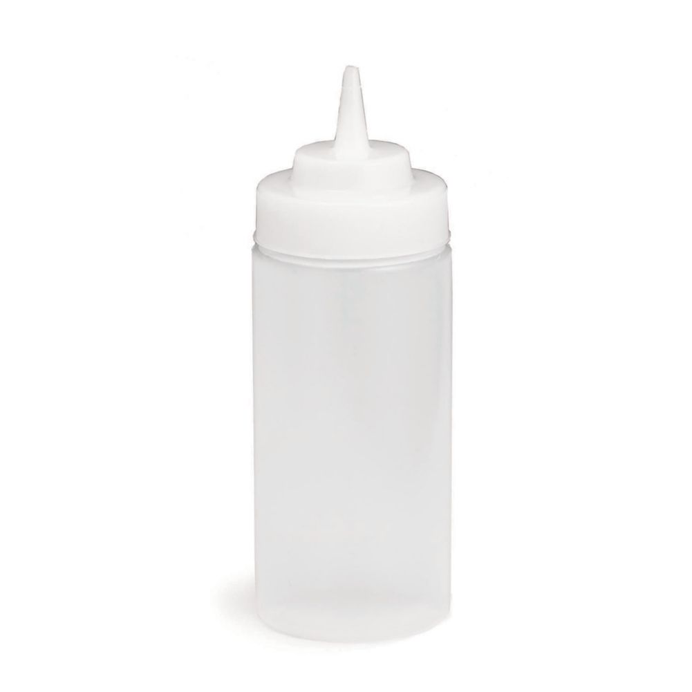 Tablecraft WideMouth&trade; 16 oz Natural Wide Tip Squeeze Dispenser