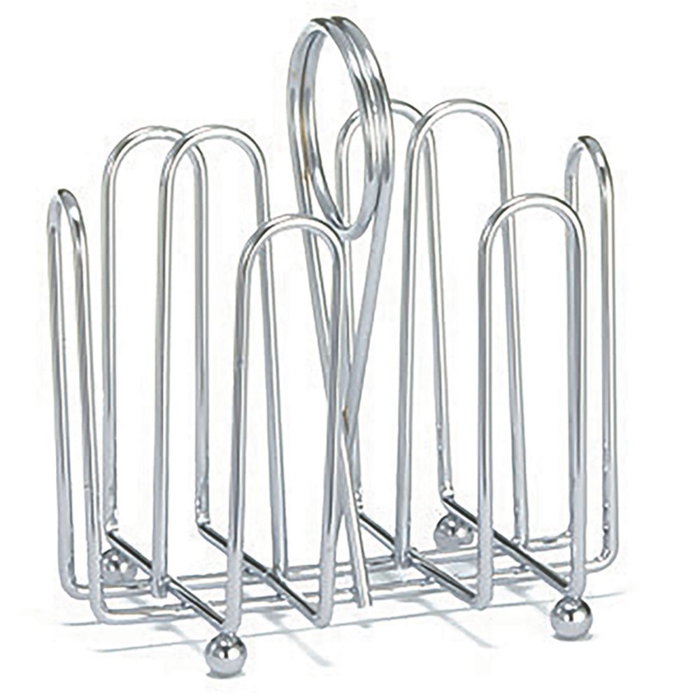 Tablecraft Chrome Plated Wire Jelly Packet Rack for 20 Packs