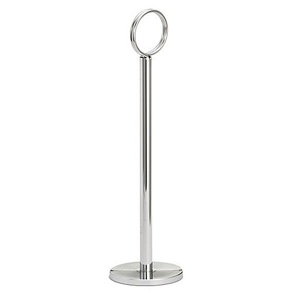 Tablecraft Chrome Flat Bottom 15" Table Number Stand