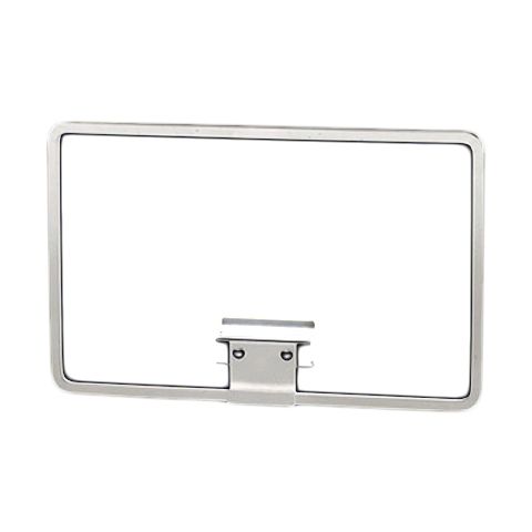 Shaw & Slavsky Chrome Back Mount Sign Holder