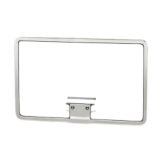 Shaw & Slavsky Chrome Back Mount Sign Holder