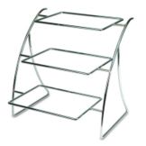 Delfin 18-1/2x18x18-1/2 in. 3-Tier Solid Rolled Steel Element Display