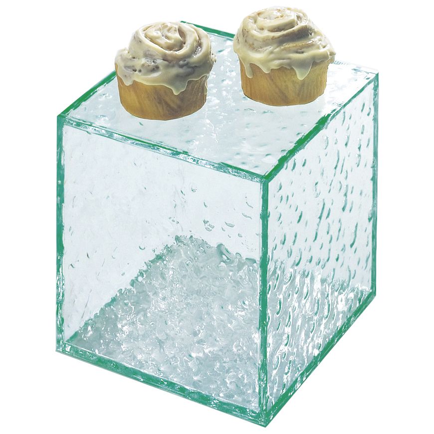 Cal-Mil&reg; 8" x 8" x 8" Enclosed Faux Glass Riser