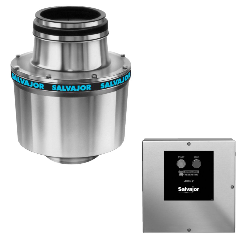 Salvajor 1-HP Disposer w/ 3-1/2" Sink Assembly and RSS-2 Control