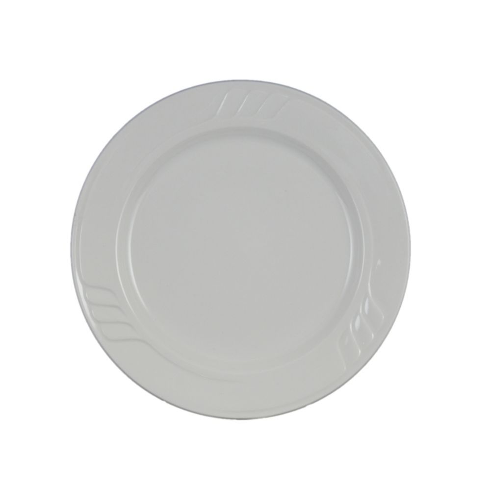 Vertex&reg; China Sausalito Undecorated Bone White 12" Plate
