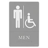 ADA-Accessible Men Sign